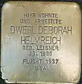 Stolperstein für Dwerl Deborah Helmreich (Gladbacher Straße 19)