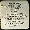 Stolperstein für Elisabeth Schüller (Großer Griechenmarkt 93)