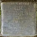 Stolperstein für Else Dobrowolski (Hardefuststraße 8)