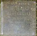 Stolperstein für Hildegard Miloskanski (Hardefuststraße 8)
