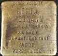 Stolperstein für Berta Heumann (Heinsbergstraße 22)