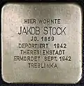 Stolperstein für Jakob Stock (Klosterstraße 43)