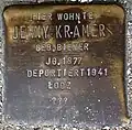 Stolperstein für Jenny Kramer (Alteburger Straße 11)