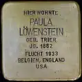 Stolperstein für Paula Löwenstein (Riehler Straße 23)