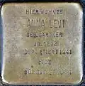 Stolperstein für Anna Levi (Luxemburger Straße 5)