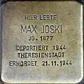 Stolperstein für Max Joski (Luxemburger Straße 5)