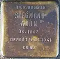 Stolperstein für Siegmund Aron (Mozartstraße 54)
