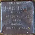 Stolperstein für Louis Levy (Neue Maastrichter Straße 3)