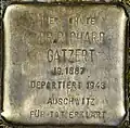 Stolperstein für Richard Gatzert (Lothringer Straße 51)