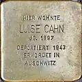 Stolperstein für Luise Cahn (Roonstraße 31)