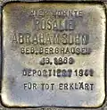 Stolperstein für Rosalie Abrahamsohn (Elsaßstraße 16)