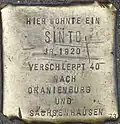 Stolperstein für einen Sinto (Elsaßstraße 37)