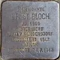 Stolperstein für Ernst Bloch (Stolzestraße 12)