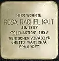 Stolperstein für Rosa Rachel Kalt