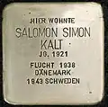 Stolperstein für Salomon Simon Kalt