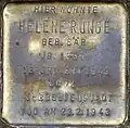 Stolperstein für Helene runge (Volksgartenstraße 18)