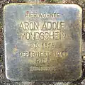 Stolperstein für Aron Adolf Mondschein (Krieler Straße 11)