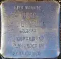 Stolperstein für Hugo Heumann (Lütticher Straße 44)
