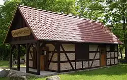 Vorlaubenhaus im Geologischen Garten in Stolzenhagen