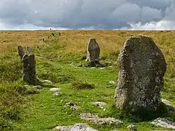 Steinreihe von Chagford Common