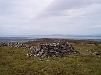 Der Gipfel des Grit Fell mit der Morecambe Bay und den Bergen des Lake District im Hintergrund