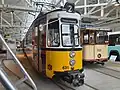 GT4 631 im Ausstellungsbereich des Straßenbahnmuseums (2023)