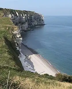 Plage du Tilleul mit Steilküste