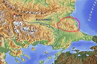 Strandscha-Gebirge in Bulgarien und der Türkei.