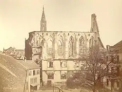 Straßburg, Ruine der Dominikaner-Kirche (Temple Neuf), 1870