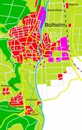 Straßenkarte von Bolheim