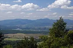 Blick auf das Gebirge von Vtáčnik