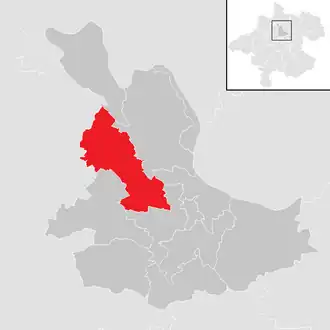 Lage der Gemeinde Stroheim im Bezirk Eferding (anklickbare Karte)