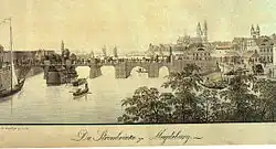 Strombrücke im Jahr 1810