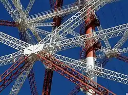 Detail des Tragmastes an der Hetlinger Schanze