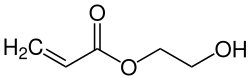 Strukturformel von 2-Hydroxyethylacrylat