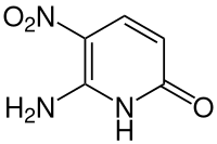 Strukturformel von 6-Amino-5-nitropyridin-2-on