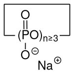 Strukturformel von Natriummetaphosphat