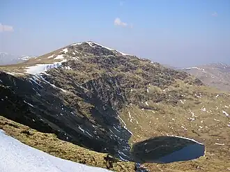 Der Stuchd an Lochain vom östlich benachbarten Sròn Chona Choirein gesehen
