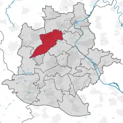 Lage des Stadtbezirks Feuerbach