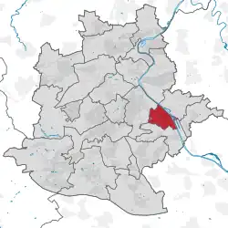 Lage des Stadtbezirks Wangen