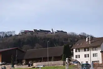 Blick von Sünikon auf Regensberg