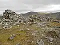 Der Cairn auf dem Gipfel des A’ Ghlas-bheinn