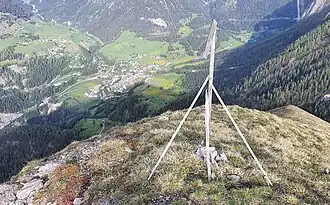 Gipfel des Chavagliet, Bergün im Hintergrund