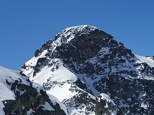 Gipfel des Piz Calderas von Nordwesten