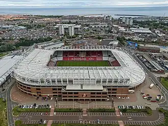 Das Stadium of Light in Sunderland (August 2023)