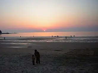 Sonnenuntergang an der Küster der Taean-Halbinsel