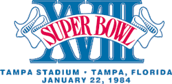 Logo des Super Bowl XVIII