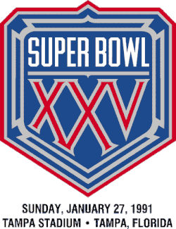 Logo des Super Bowl XXV