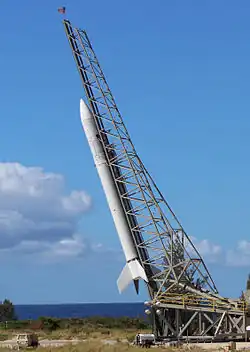 Super-Strypi-Rakete auf der Kauai Test Facility