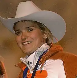 Susi Erdmann 2002 in Salt Lake City